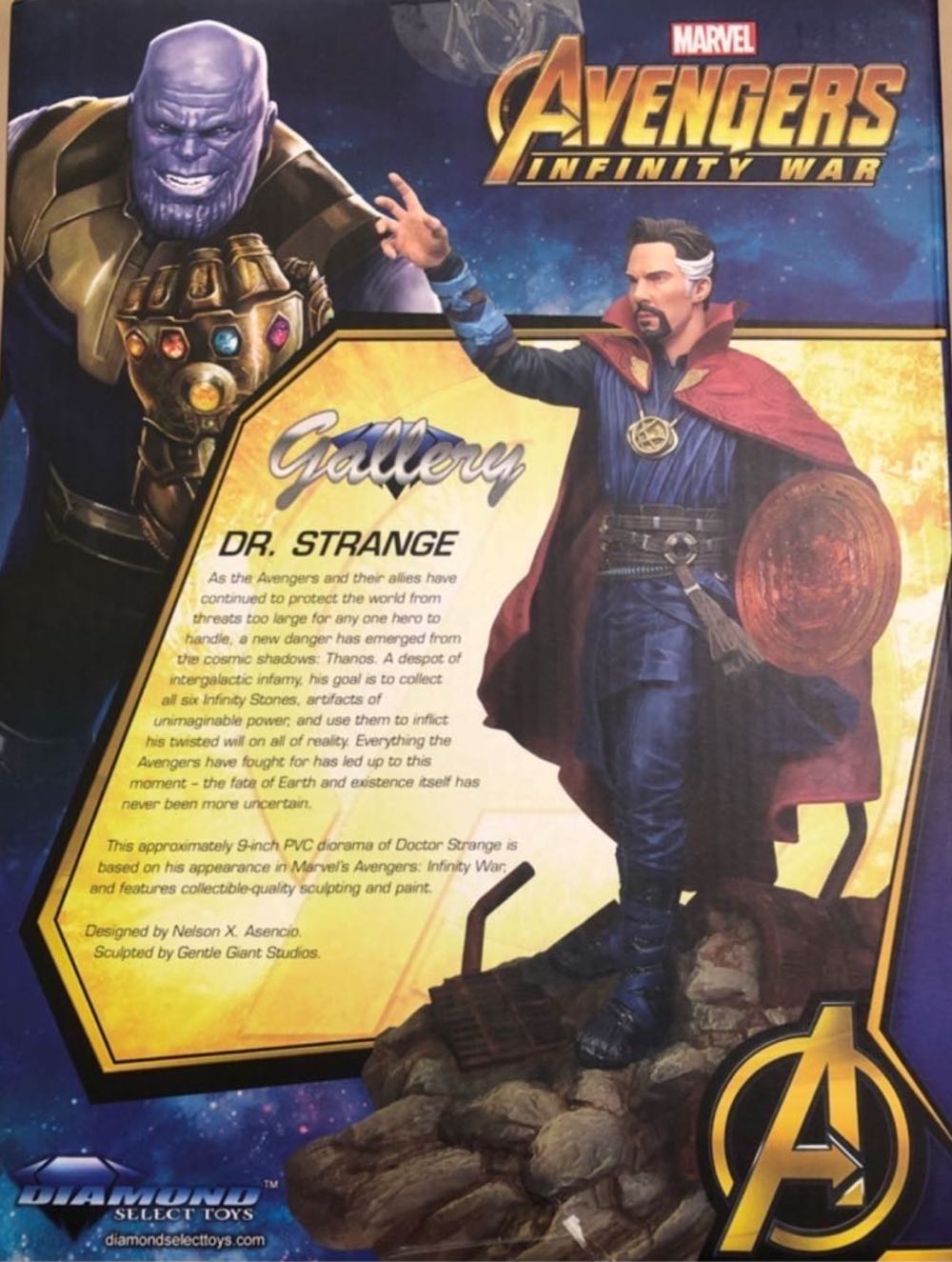 Marvel Avengers: Doctor Strange: Diamond Select PVC Statue - Diamond Select (Superhereos) action figure collectible [Barcode 699788828625] - Main Image 4