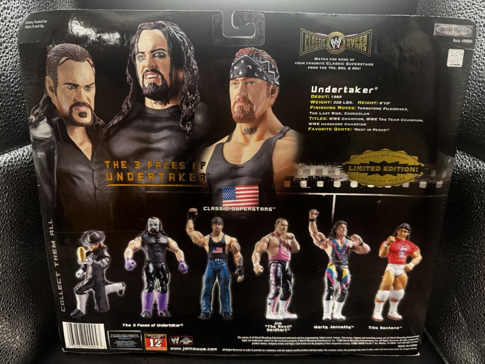 The Undertaker  - Jakks Pacific WWE (WWE Classic Superstars) action figure collectible [Barcode 039897909943] - Main Image 2