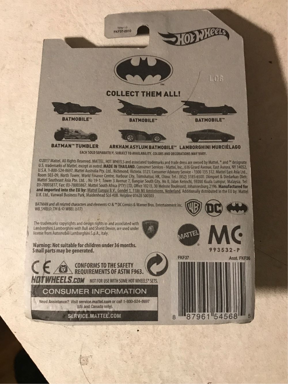Hot Wheels: 1989 Batmobile - Hot Wheels (Batman - 1989 Editon) action figure collectible [Barcode 887961545685] - Main Image 2