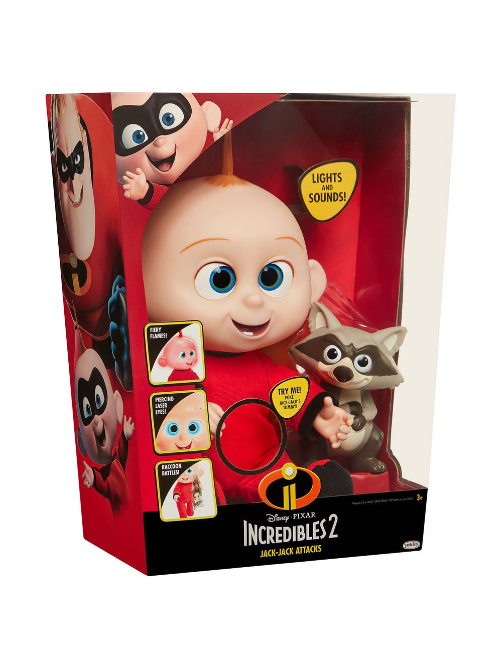 Pixar: The Incredibles - JACK-JACK ATTACKS - JAKKS Pacific, Inc. (Disney•Pixar: Incredibles 2) action figure collectible [Barcode 039897766133] - Main Image 3