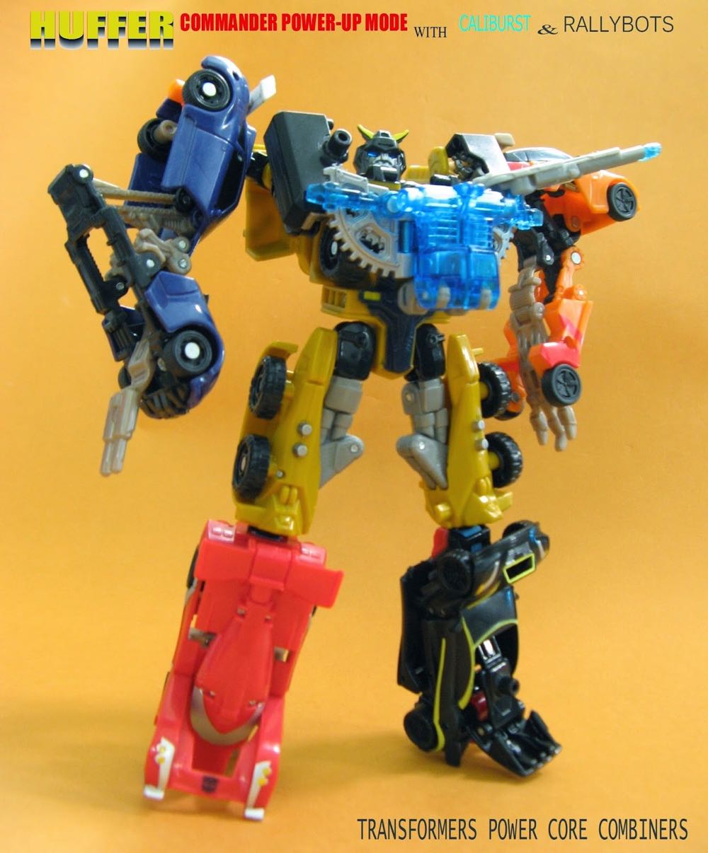 Huffer w/ Caliburst - Hasbro (Transformers Power Core Combiners) action figure collectible [Barcode 653569493501] - Main Image 2
