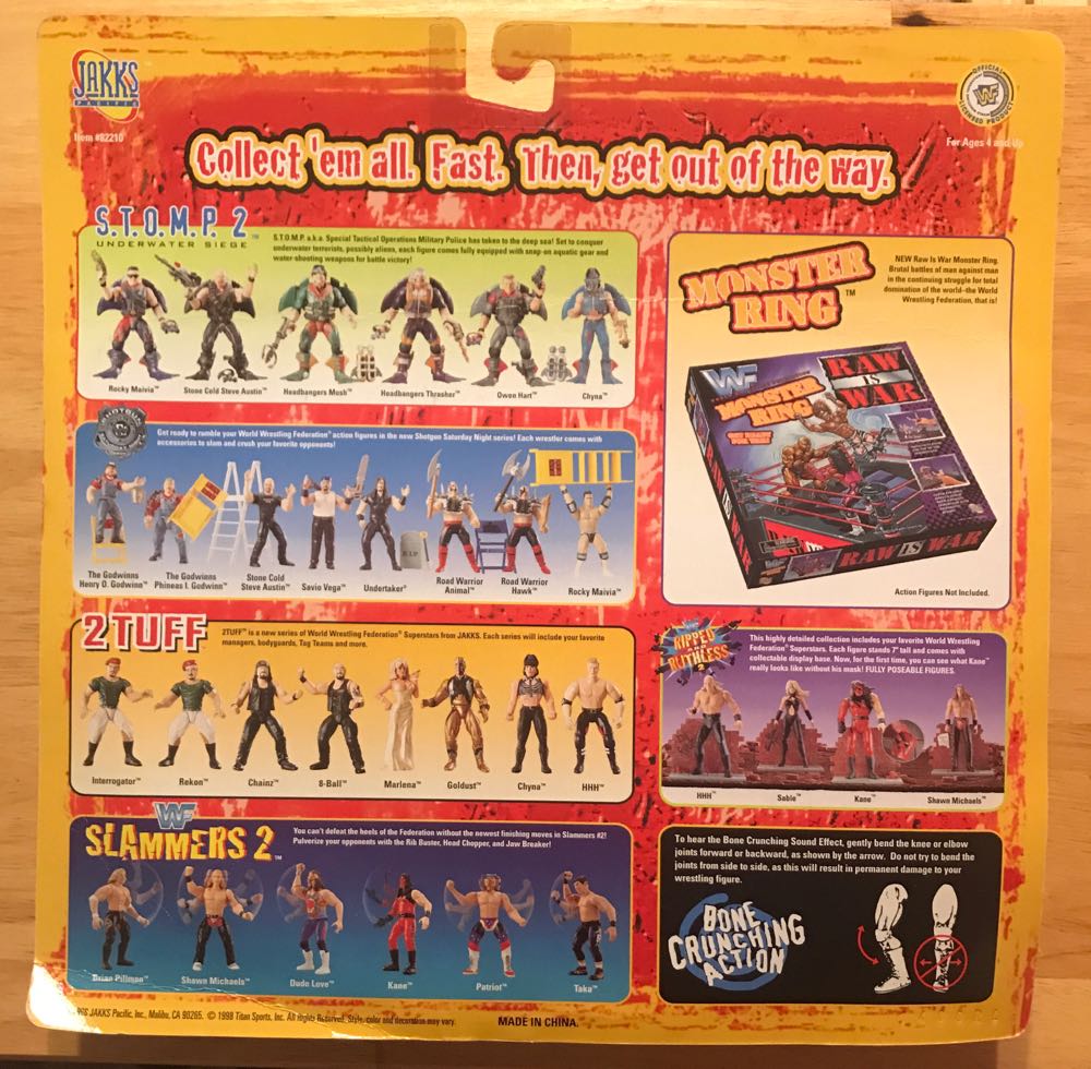 WWF Jakks Pacific BCA Grudge Match 2 Pack Series: “Stone Cold” Steve Austin Vs. Shawn Michaels - WWF Jakks Pacific BCA (WWF Jakks Pacific BCA Grudge Match 2 Pack Series) action figure collectible - Main Image 2