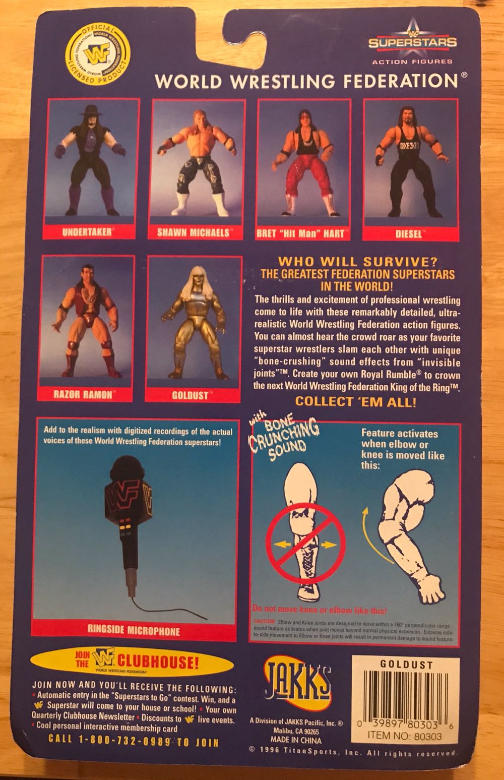 Goldust - Jakks Pacific (WWF Superstars) action figure collectible [Barcode 039897803036] - Main Image 2