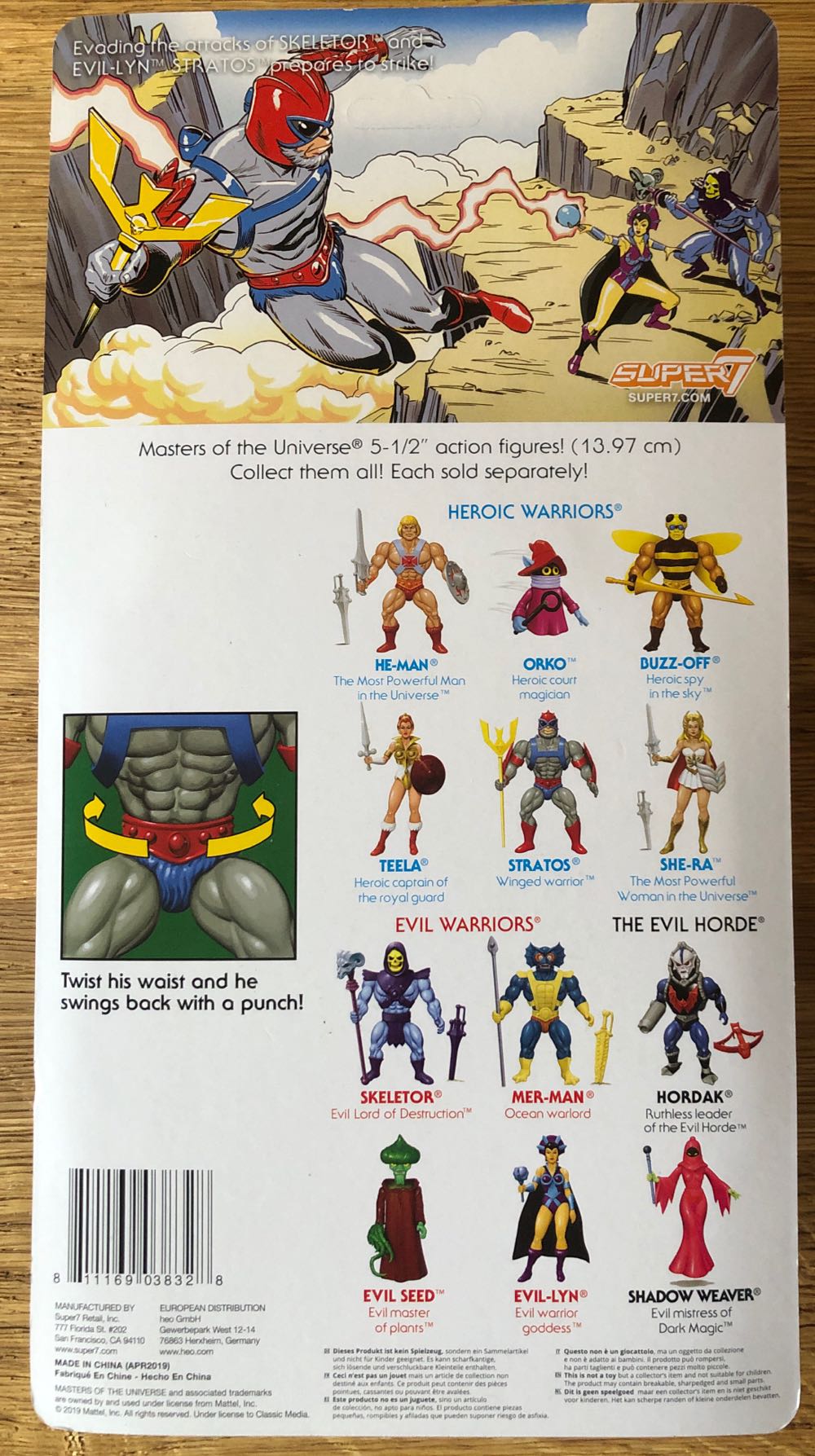 Stratos - Super7 (Masters Of The Universe) action figure collectible [Barcode 811169038328] - Main Image 2