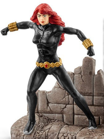 Marvel Diorama : Black Widow (5 Of 6) - Schleich (MARVEL) action figure collectible [Barcode 4055744012037] - Main Image 2