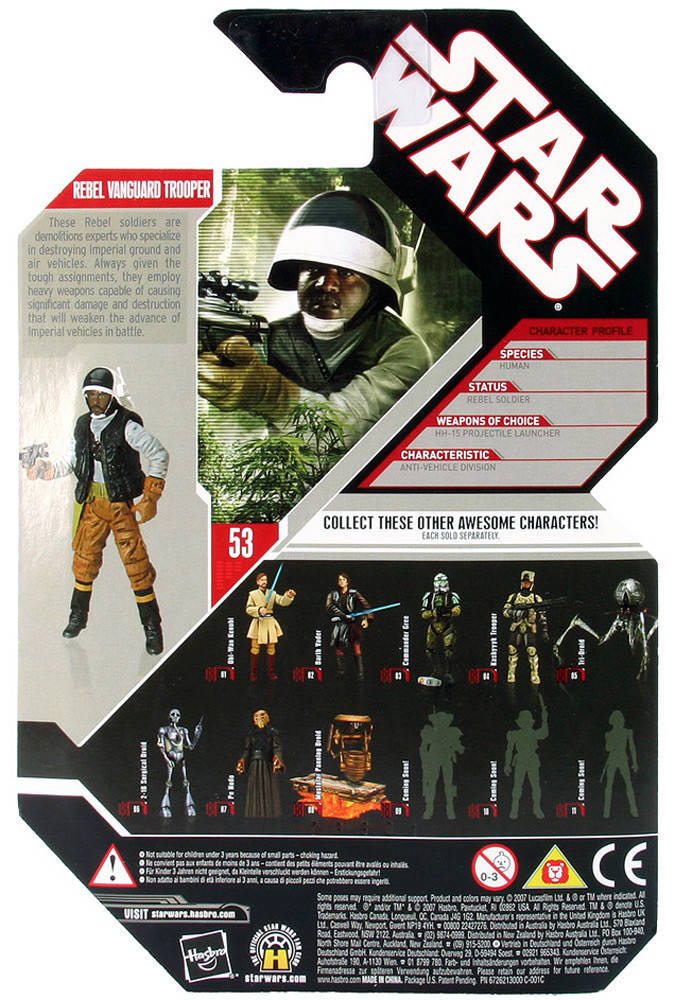 Rebel Vanguard Trooper No Coin #53 - Hasbro (Star Wars 30th Anniversary Collection) action figure collectible [Barcode 653569300526] - Main Image 4