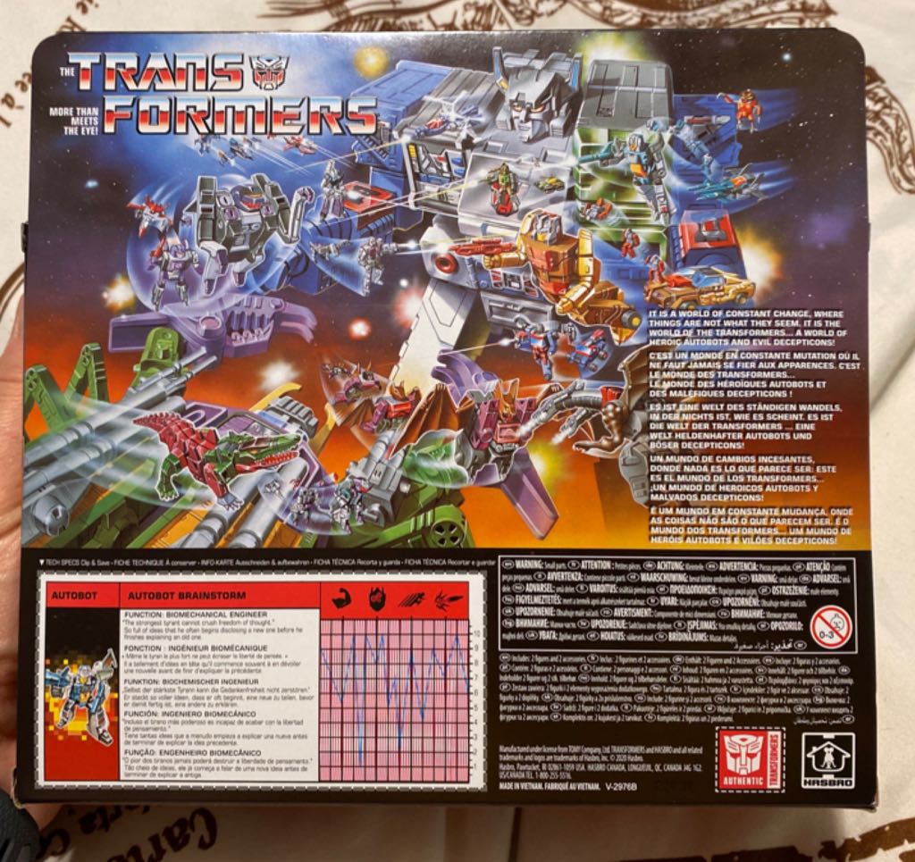 BUMBLEBEE HEADMASTERS Brainstorm & Arcana - Hasbro (G1 Transformers) action figure collectible [Barcode 5010993797653] - Main Image 2