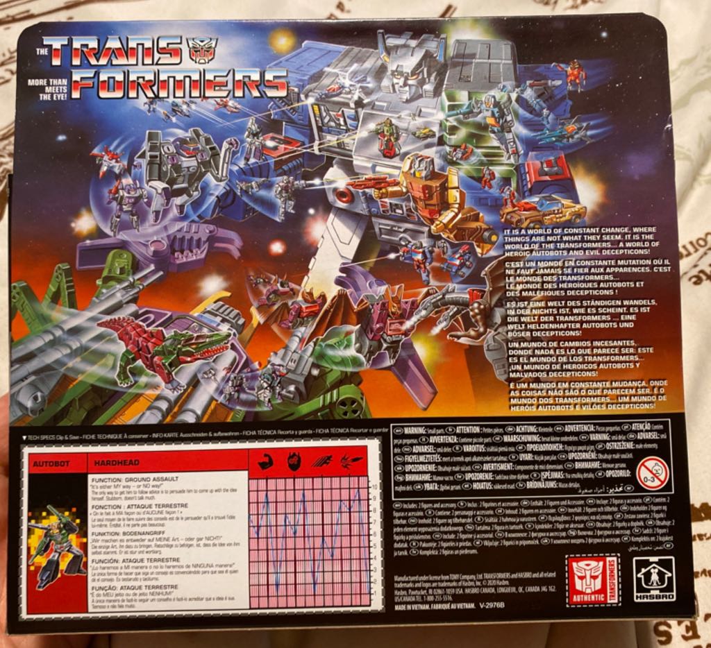 Headmaster Transformers G1 Reissue: Hardhead - Hasbro (Deluxe Class) action figure collectible [Barcode 5010993797561] - Main Image 2