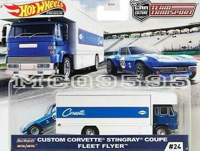 Hot Wheels Team Transport Car Culture Custom Corvette Stingray Coupe Fleet Flyer  action figure collectible [Barcode 887961817508] - Main Image 1