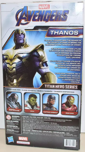 Marvel Avengers: Endgame: Thanos 12” Titan Hero Power FX Pack - Hasbro (Supervillian) action figure collectible [Barcode 630509763511] - Main Image 2