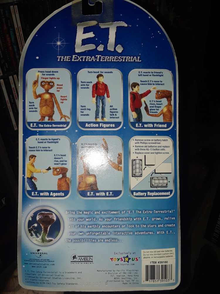 pacific playthings exclusive toys r us e.t.  action figure collectible [Barcode 717851391033] - Main Image 2