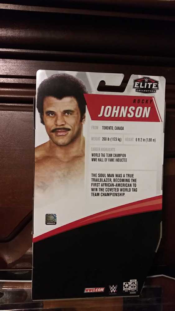 Rocky Johnson - Mattel (WWE TRUE FX) action figure collectible [Barcode 82197797] - Main Image 2