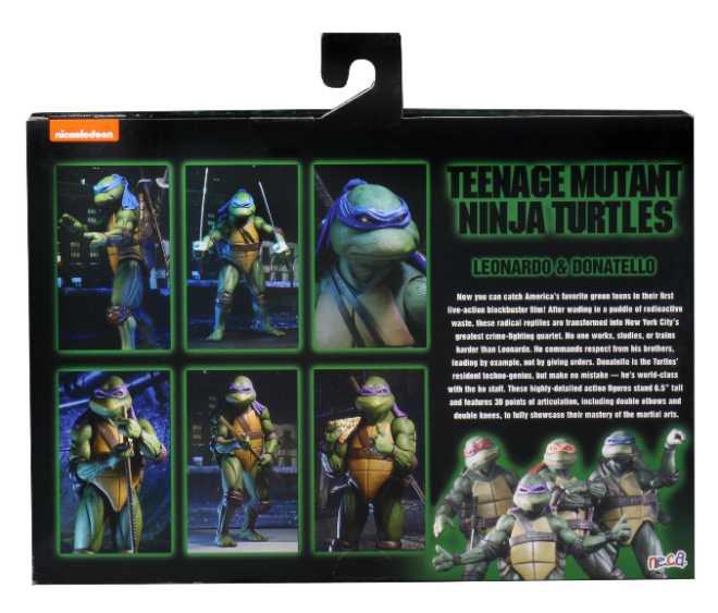 TMNT NECA- “Movie” 2-Pack Leonardo & Donatello - Neca (Teenage Mutant Ninja Turtles) action figure collectible - Main Image 2