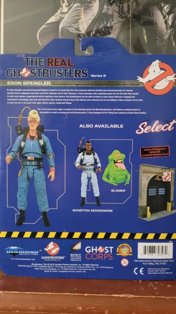 The Real Ghostbusters (Series 9): Egon Spengler - Diamond Select Toys (Deluxe Action Figure) action figure collectible [Barcode 699788823460] - Main Image 2