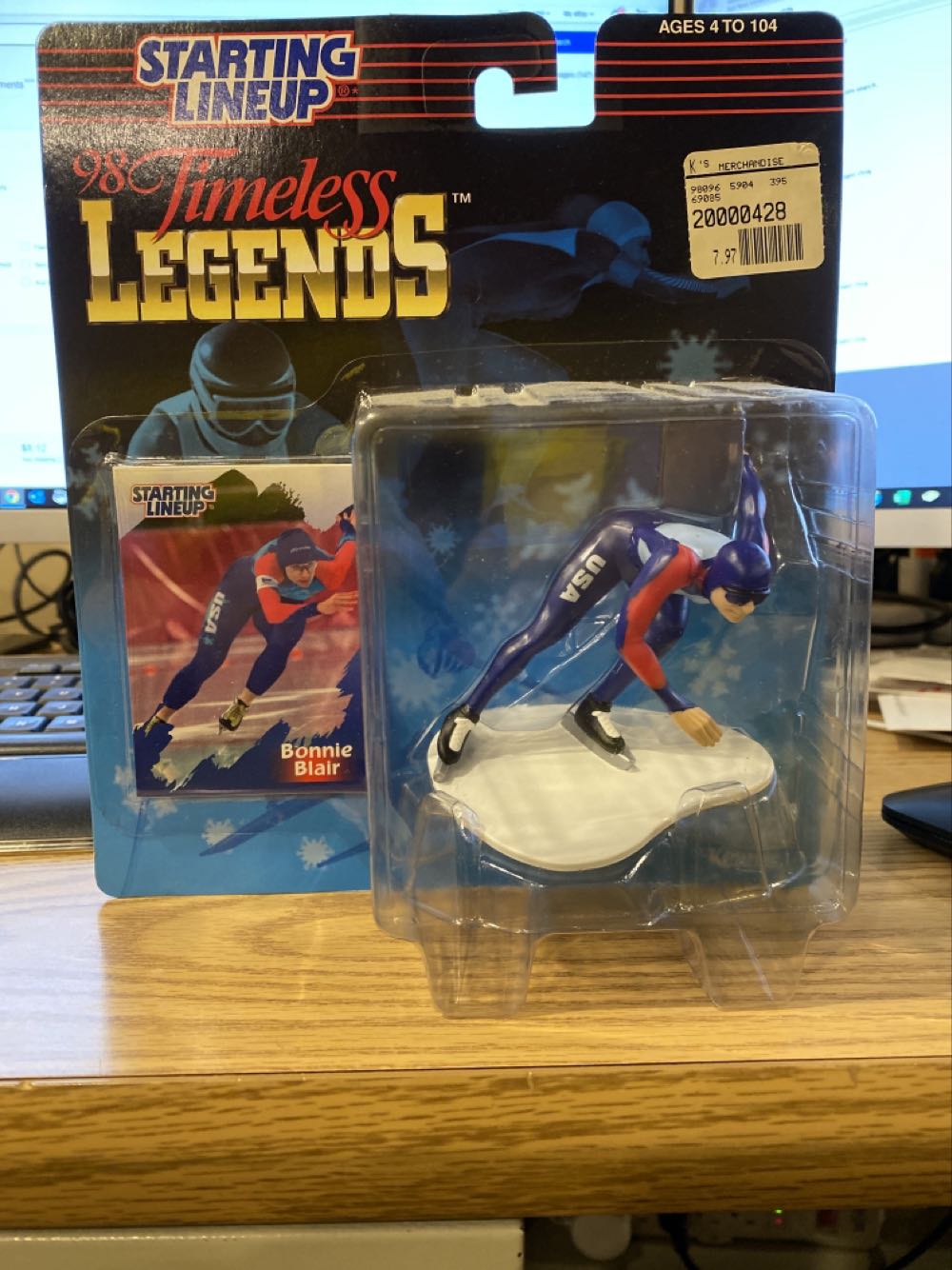 Bonnie Blair Timeless Legends Starting Lineup Figure  action figure collectible [Barcode 076281713175] - Main Image 2