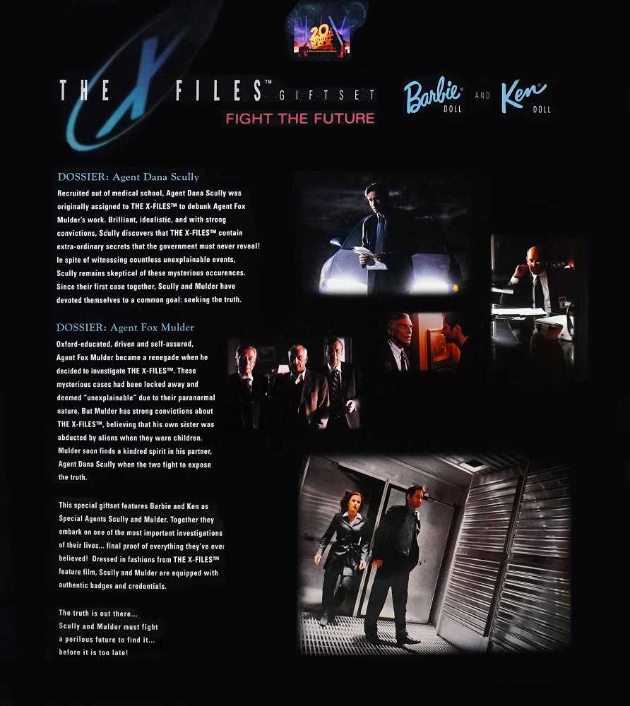 Mattel Barbie The X Files Gift Set Dolls 2 Pack - Mattel (The X-files) action figure collectible [Barcode 074299196300] - Main Image 2