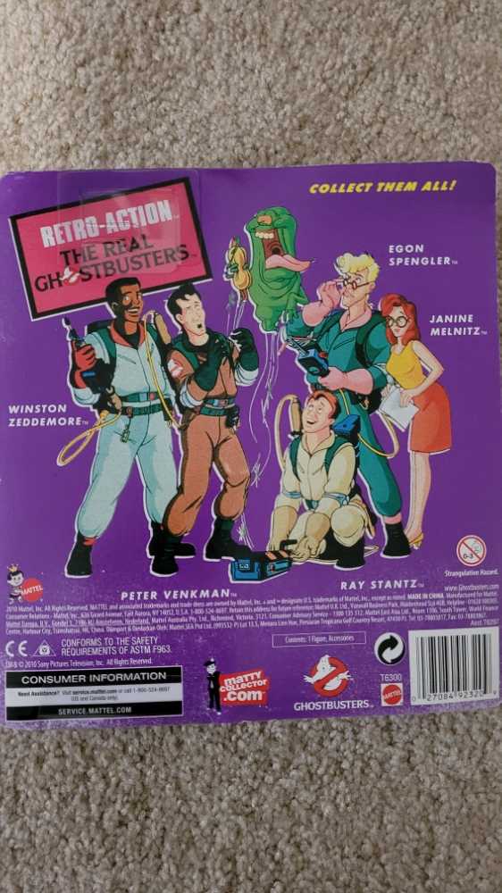 Ray Stantz - Mattel (The Real Ghostbusters) action figure collectible [Barcode 027084923209] - Main Image 2
