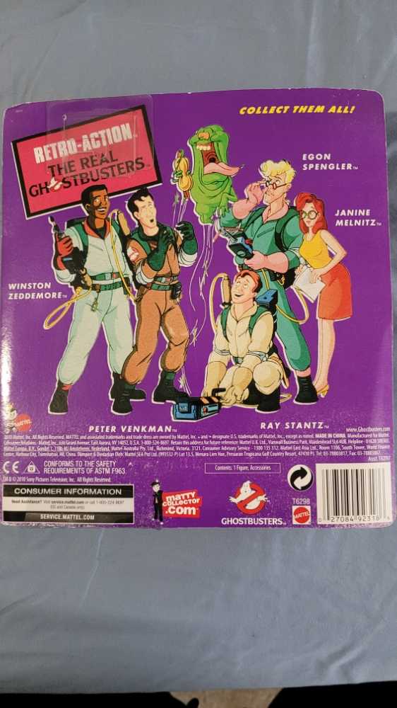 Egon Spengler - Mattel (The Real Ghostbusters) action figure collectible [Barcode 027084923186] - Main Image 2