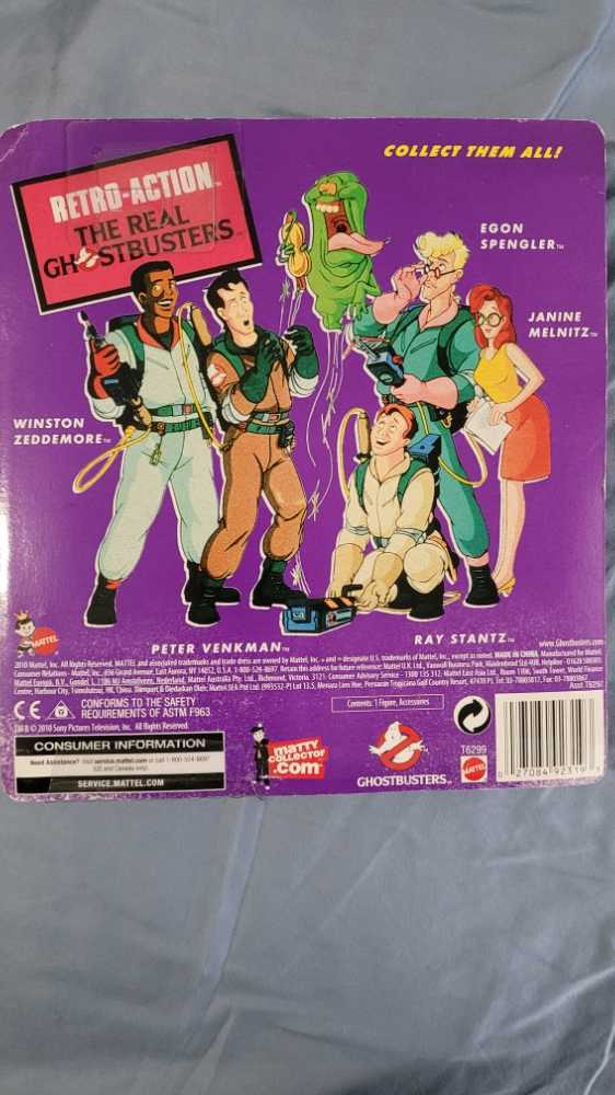 Winston Zeddemore  - Mattel (The Real Ghostbusters) action figure collectible [Barcode 027084923193] - Main Image 2