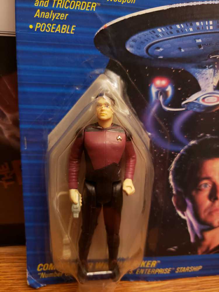 Commander William Riker - Galoob (Star Trek TNG) action figure collectible [Barcode 047246053407] - Main Image 3