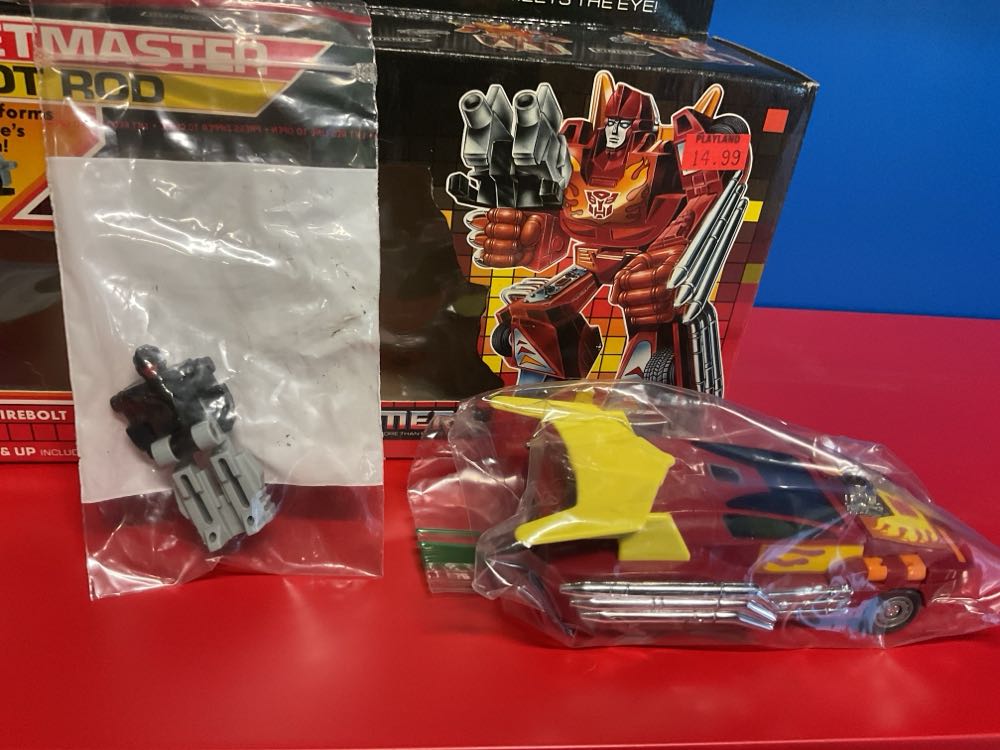 Transformers G1 Hot Rod With Firebolt Targetmaster - Hasbro (Transformers Box Only) action figure collectible [Barcode 038976058831] - Main Image 4