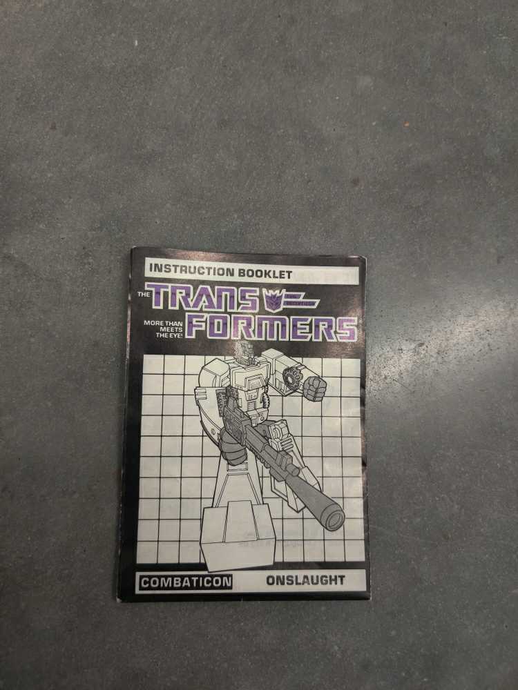 Transformers G1 Onslaught Combaticon - Hasbro (1985) action figure collectible [Barcode 038976058640] - Main Image 3