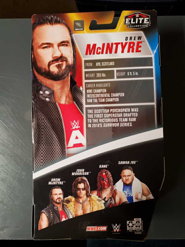 Drew McIntyre - Mattel Wwe (WWE Elite Survivor Series 2020) action figure collectible [Barcode 887961954005] - Main Image 2