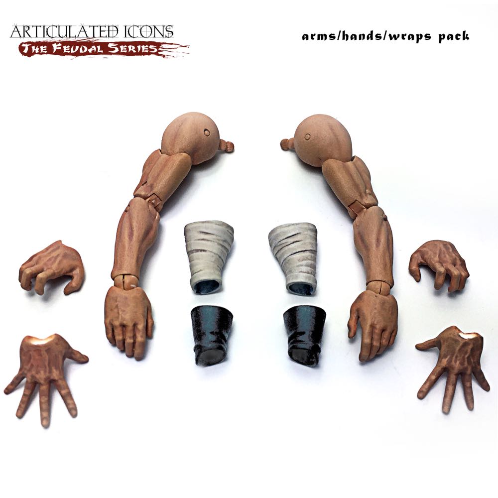 Arms, Hands & Wraps Pack - The Fwoosh (ARTICULATED ICONS The Feudal Series) action figure collectible [Barcode 6750515111046] - Main Image 2