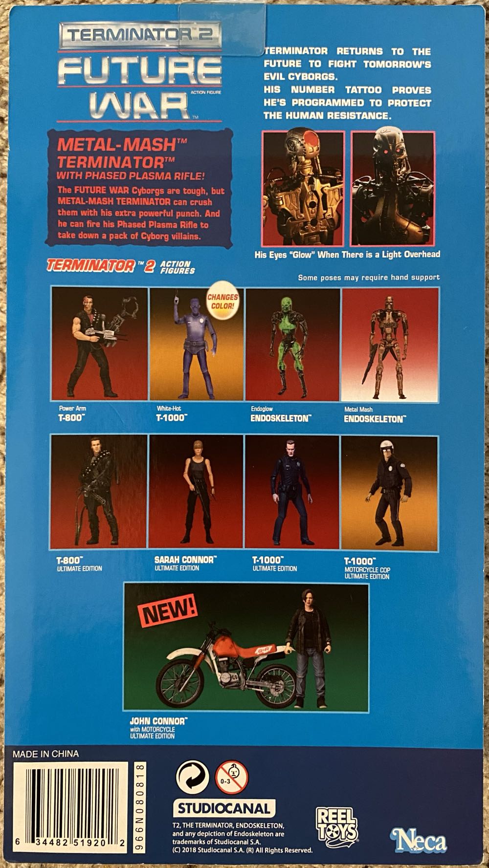 NECA Terminator 2  Kenner Tribute Metal Mash Endoskeleton - NECA, Inc. (Terminator 2: Judgement Day) action figure collectible [Barcode 634482519202] - Main Image 2