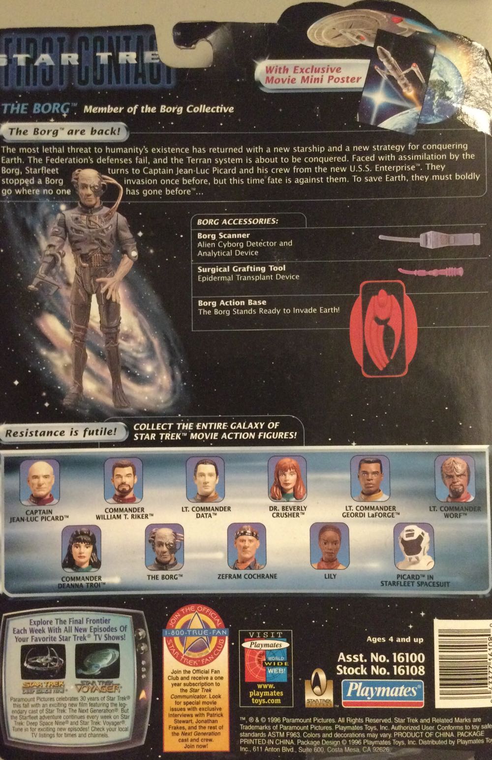 Borg - Playmates (Star Trek: First Contact) action figure collectible [Barcode 043377161080] - Main Image 2