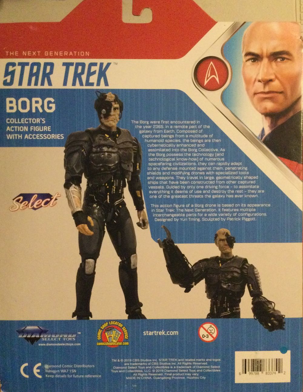Borg Drone Grey Black Silver - Diamond Select (Star Trek) (Star Trek TNG) action figure collectible [Barcode 699788833742] - Main Image 2