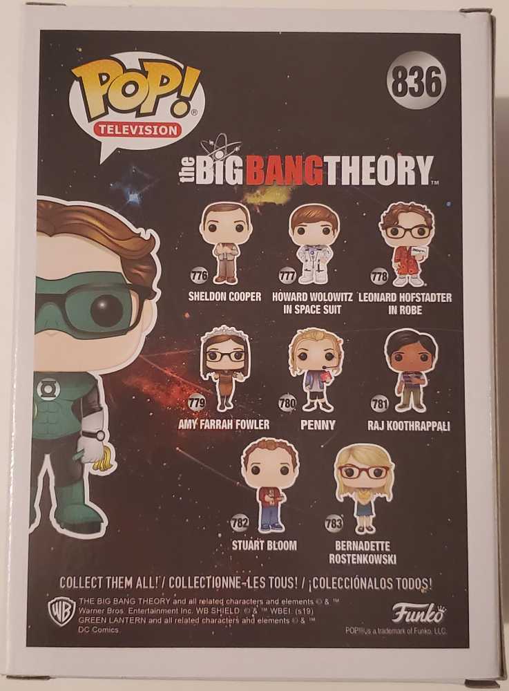 Leonard Hofstadter as Green Lantern - Funko (Funko Pop! Television) action figure collectible [Barcode 889698417082] - Main Image 4