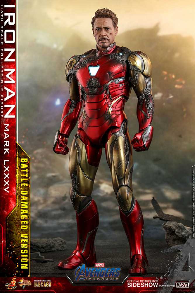 Iron Man, Mark LXXXV (Battle Damaged Version), Special Edition, Avengers: Endgame (MMS196) - Hot Toys (Avengers: Endgame (2019)) action figure collectible - Main Image 1
