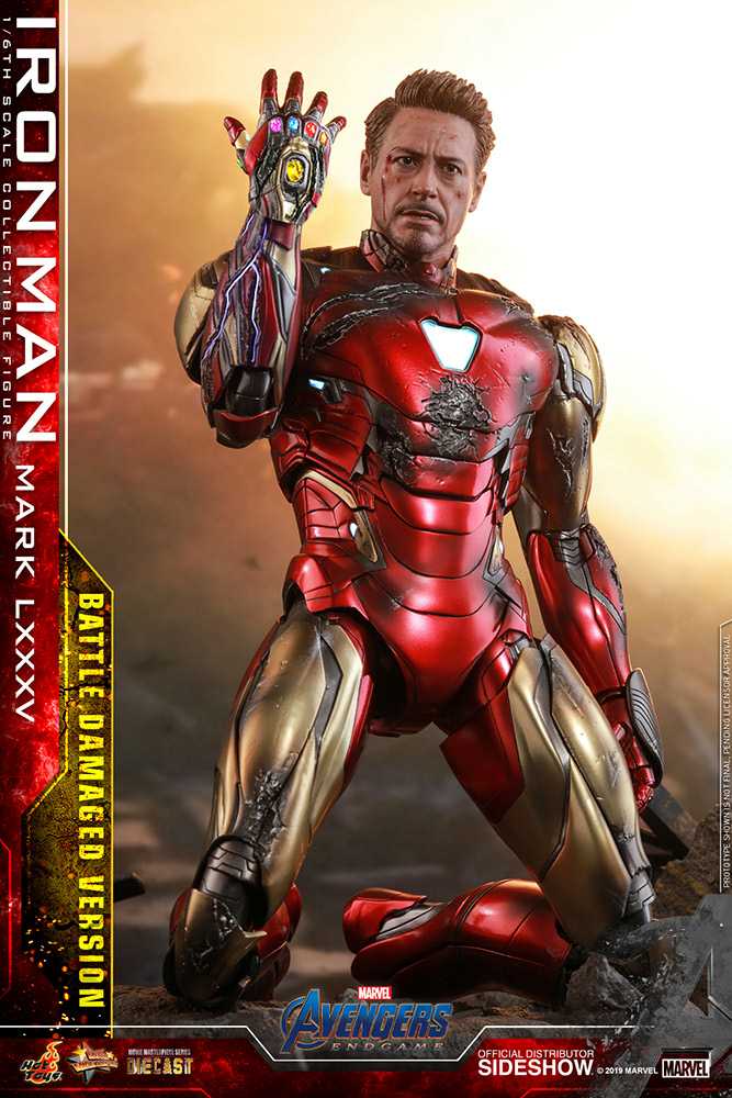 Iron Man, Mark LXXXV (Battle Damaged Version), Special Edition, Avengers: Endgame (MMS196) - Hot Toys (Avengers: Endgame (2019)) action figure collectible - Main Image 4