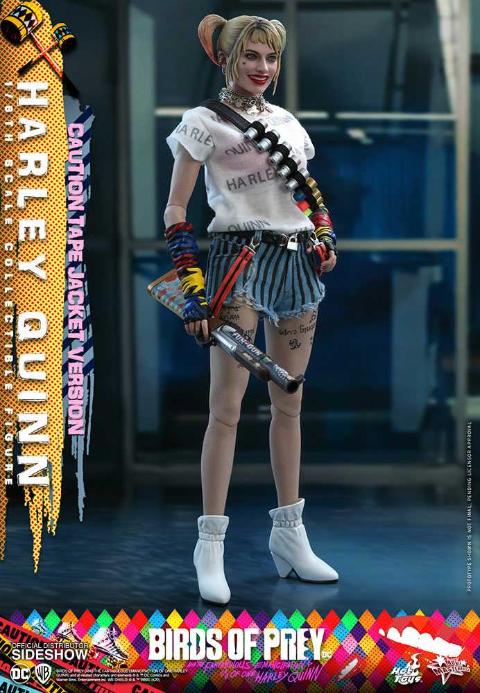 Harley Quinn, Caution Tape Jacket Version, Harley Quinn: Birds of Prey (MMS566) - Hot Toys (Harley Quinn: Birds of Prey (2020)) action figure collectible - Main Image 2