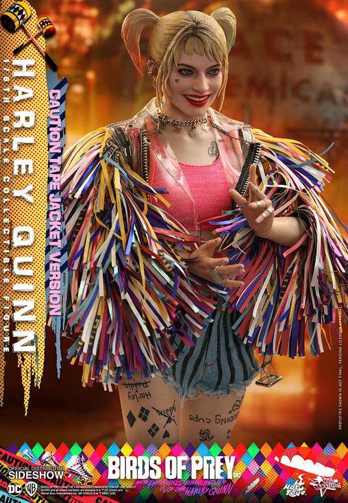 Harley Quinn, Caution Tape Jacket Version, Harley Quinn: Birds of Prey (MMS566) - Hot Toys (Harley Quinn: Birds of Prey (2020)) action figure collectible - Main Image 3