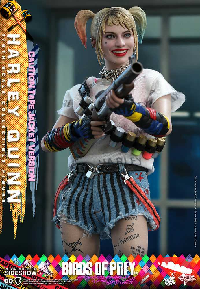 Harley Quinn, Caution Tape Jacket Version, Harley Quinn: Birds of Prey (MMS566) - Hot Toys (Harley Quinn: Birds of Prey (2020)) action figure collectible - Main Image 4