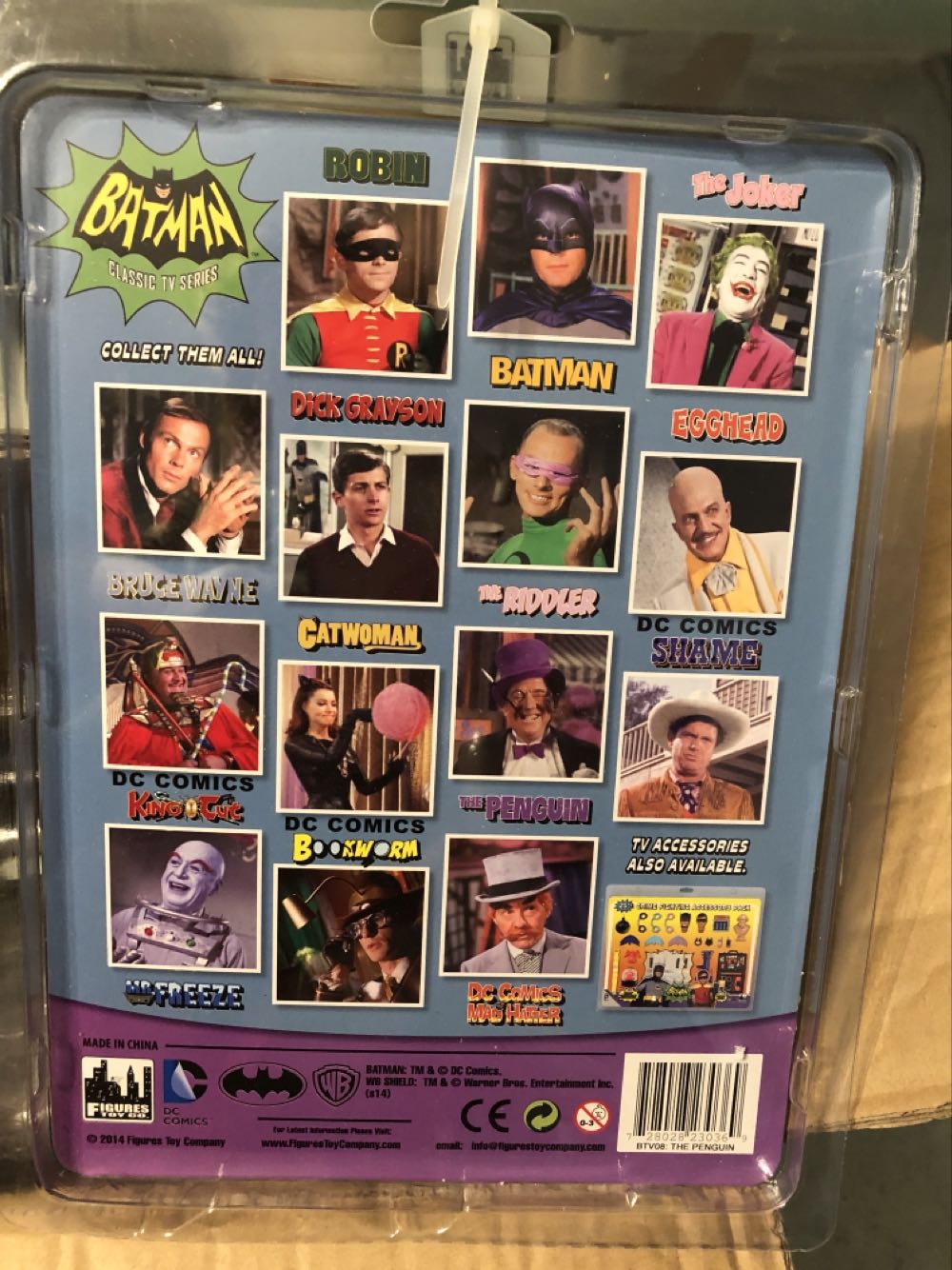 Batman - Figures Toy Company - Classic 1966 TV Series - The Penguin 8” Action Figure - Figures Toy Company (Batman Classic TV Show) action figure collectible [Barcode 728028230369] - Main Image 2