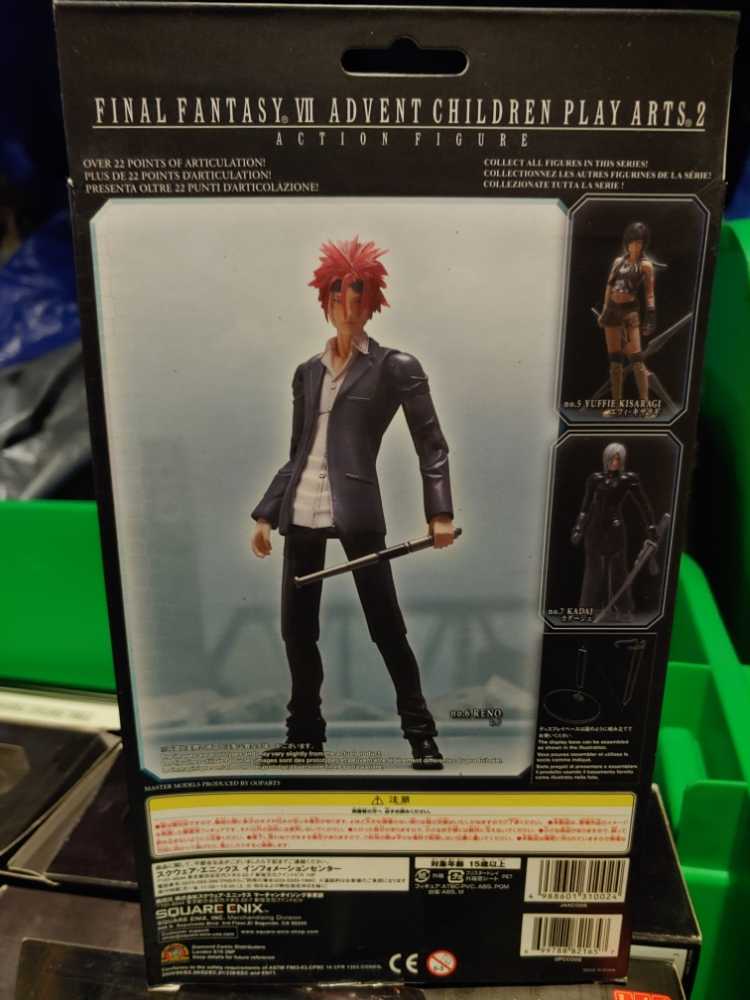 Final Fantasy VII: Advent Children - Reno - Play Arts (Kotobukiya, Square Enix) - Square Enix (Play Arts) action figure collectible [Barcode 4988601310024] - Main Image 2