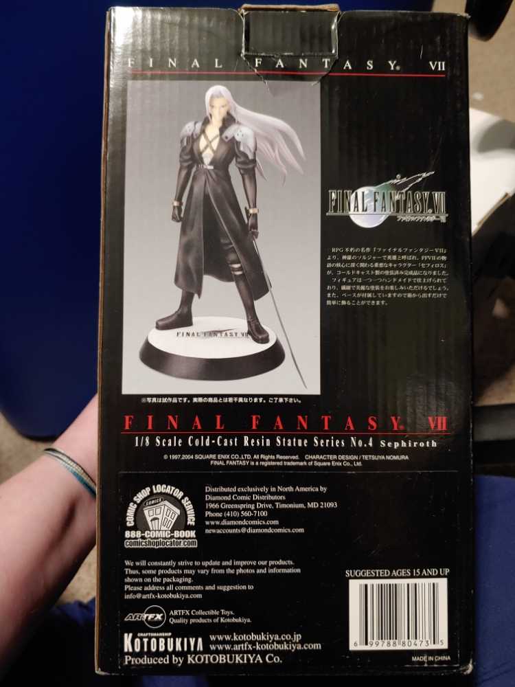 Final Fantasy VII: Sephiroth - Kotobukiya Co. Ltd. (Final Fantasy VII) action figure collectible [Barcode 699788804735] - Main Image 2