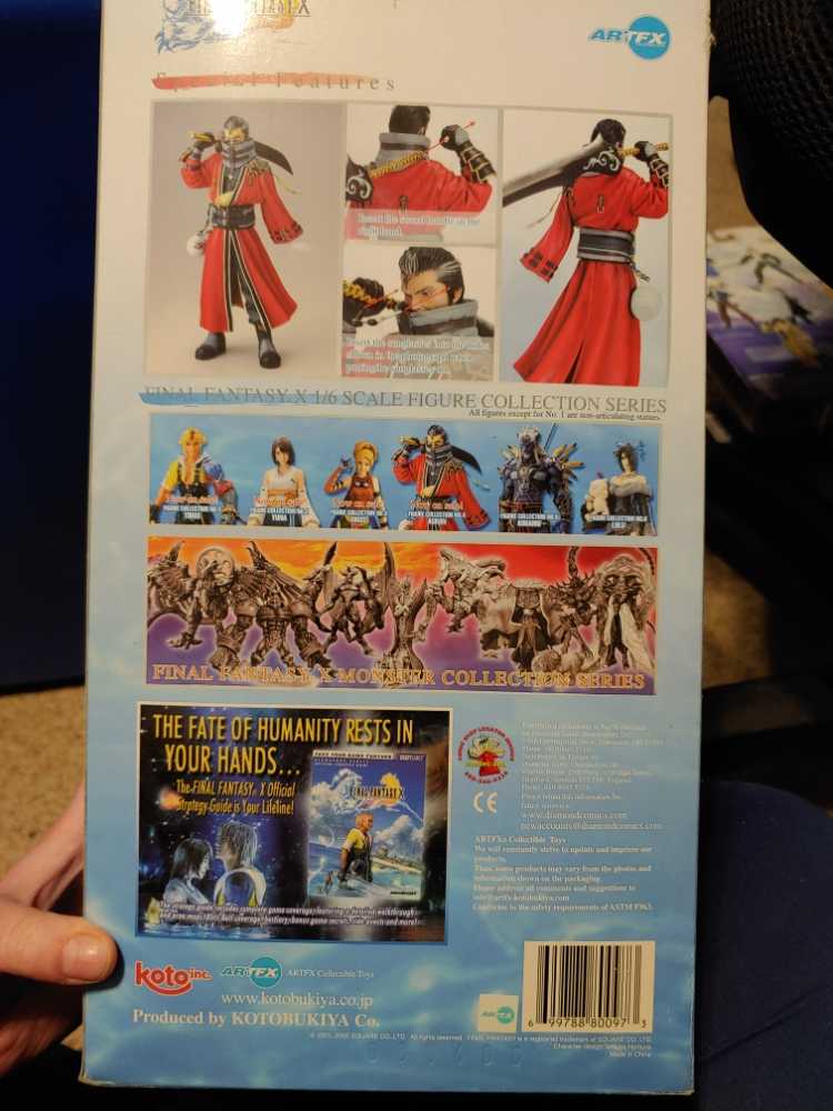 FF Final Fantasy X: Auron - ARTFX (Final Fantasy X) action figure collectible [Barcode 699788800973] - Main Image 2