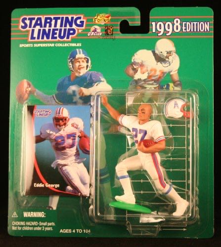 Eddie George  (Starting Lineup Football) action figure collectible [Barcode 076281715988] - Main Image 1