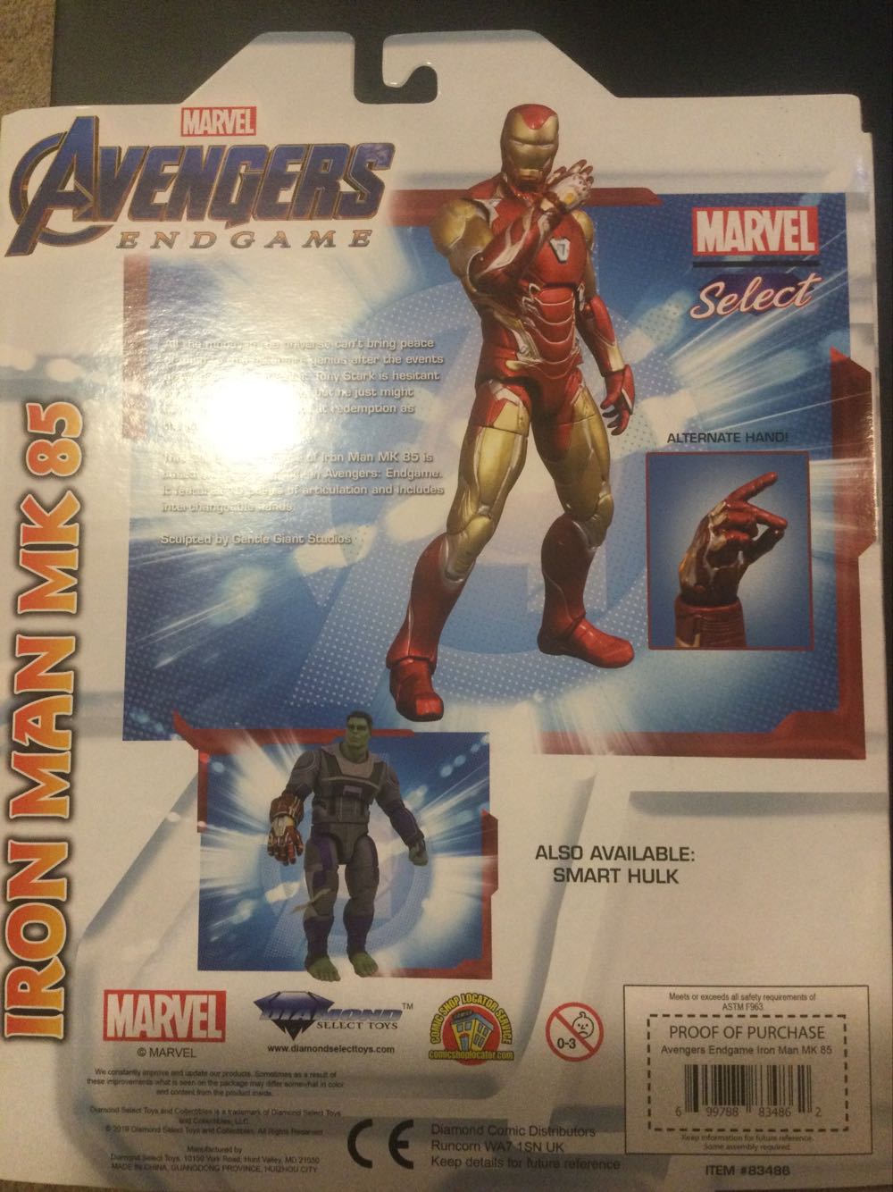 Iron Man Mark 85 (Avengers: Endgame) (Disney Store Exclusive) - Diamond Select Toys (Marvel) action figure collectible [Barcode 699788834862] - Main Image 2