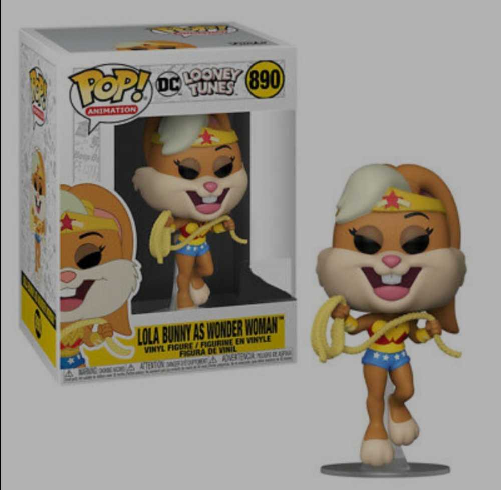 Funko Pop! Television: DC Looney Tunes Lola Bunny As Wonder Woman - Funko (Funko Pop Animation) action figure collectible [Barcode 889698517355] - Main Image 4