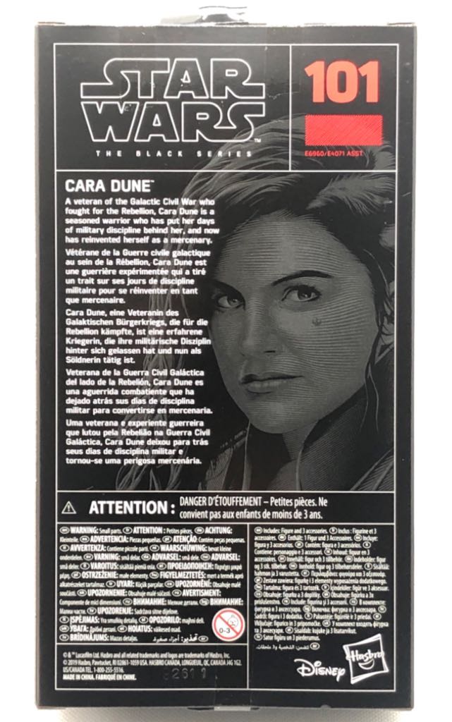 Cara Dune - Hasbro (Star Wars Black 6”) (Starwars Black 6 inch) action figure collectible [Barcode 5010993635580] - Main Image 2