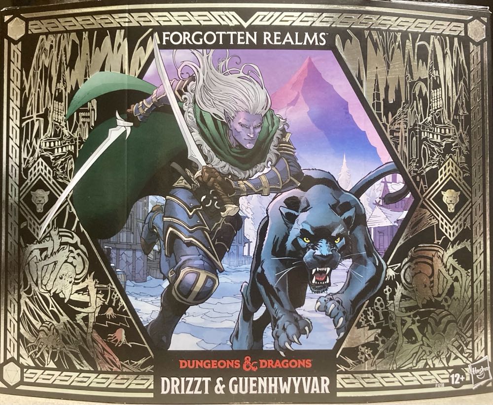 Drizzt and Guenhyvwer - Hasbro (Dungeons & Dragons) action figure collectible [Barcode 5010993774678] - Main Image 2