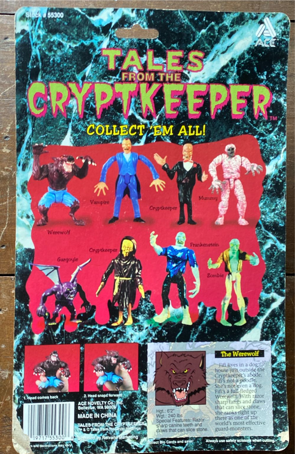 Tales From The Cryptkeeper: The Werewolf - Ace Novelty (Tales From The Cryptkeeper) action figure collectible [Barcode 019717553006] - Main Image 2