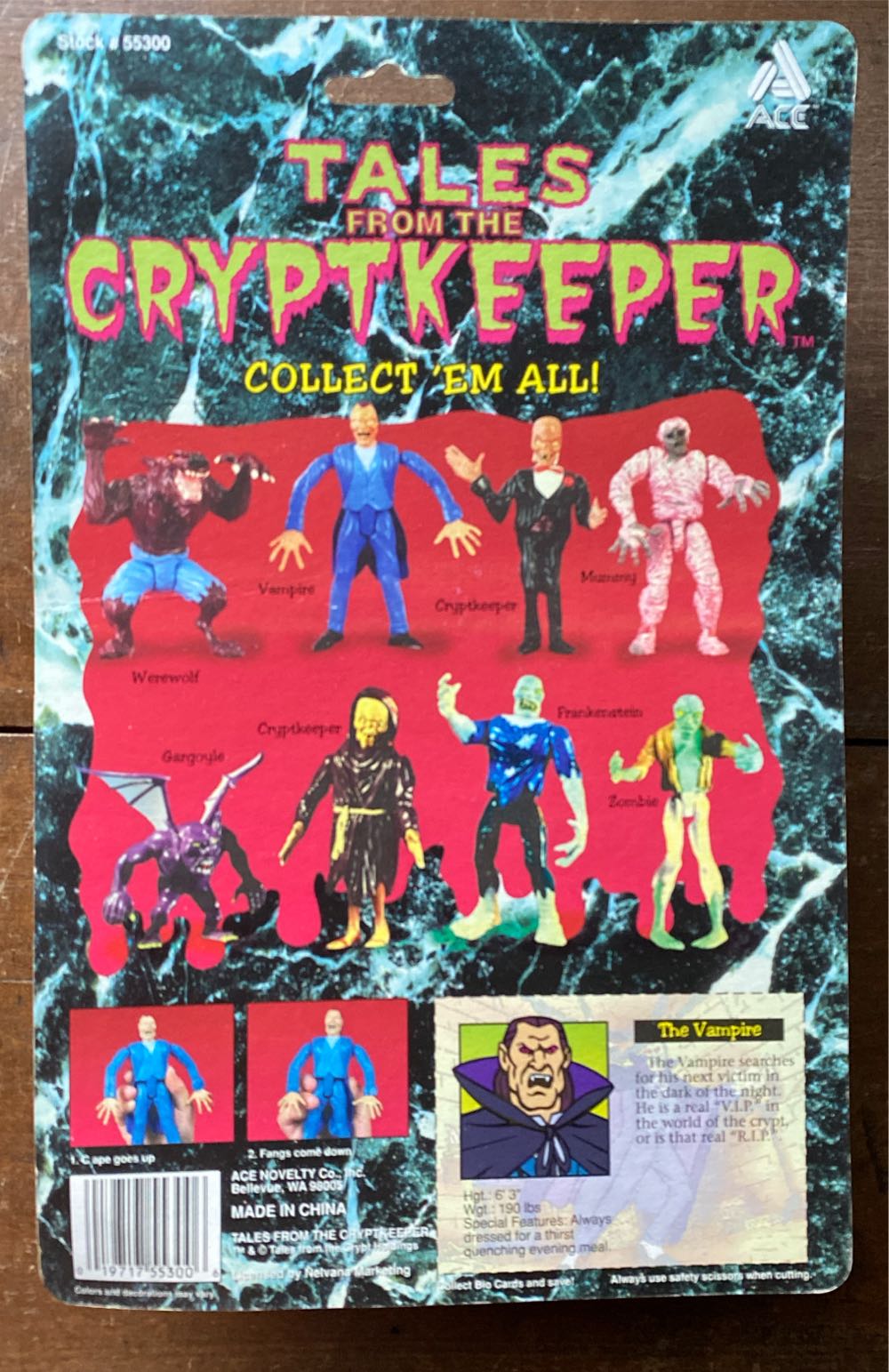The Vampire - Ace Novelty (Tales From The Cryptkeeper) action figure collectible [Barcode 019717553006] - Main Image 2