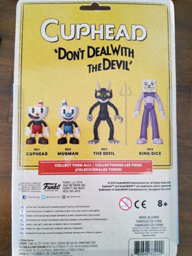 Cuphead - The Devil  - Funko action figure collectible [Barcode 889698334242] - Main Image 2