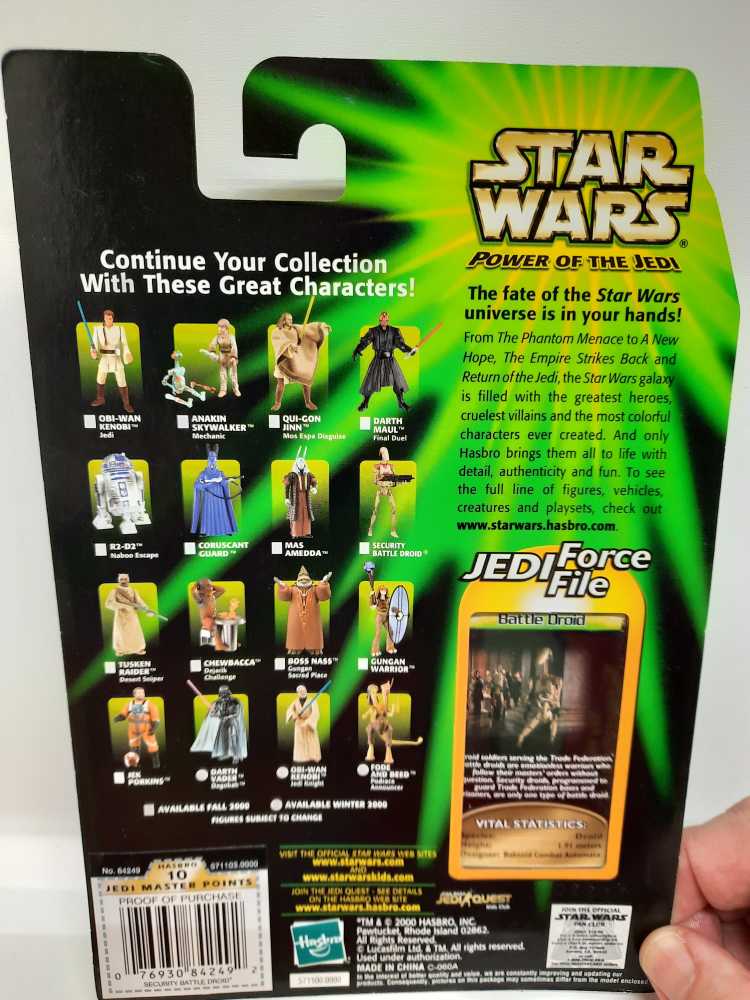 Battle Droid (Security) - Hasbro ( POTJ ) (Power Of The Jedi ( 2000 - 2002 )) action figure collectible [Barcode 076930842492] - Main Image 2